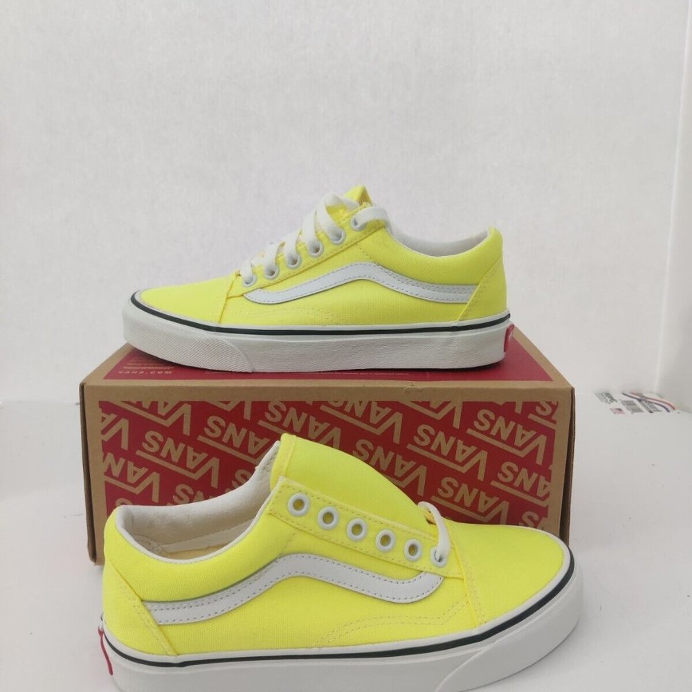 Vans Old Skool (Neon) Lemon Tonic/ Tr White VN0A4U3BWT7 Size 5.0 NIB - Picture 2 of 7